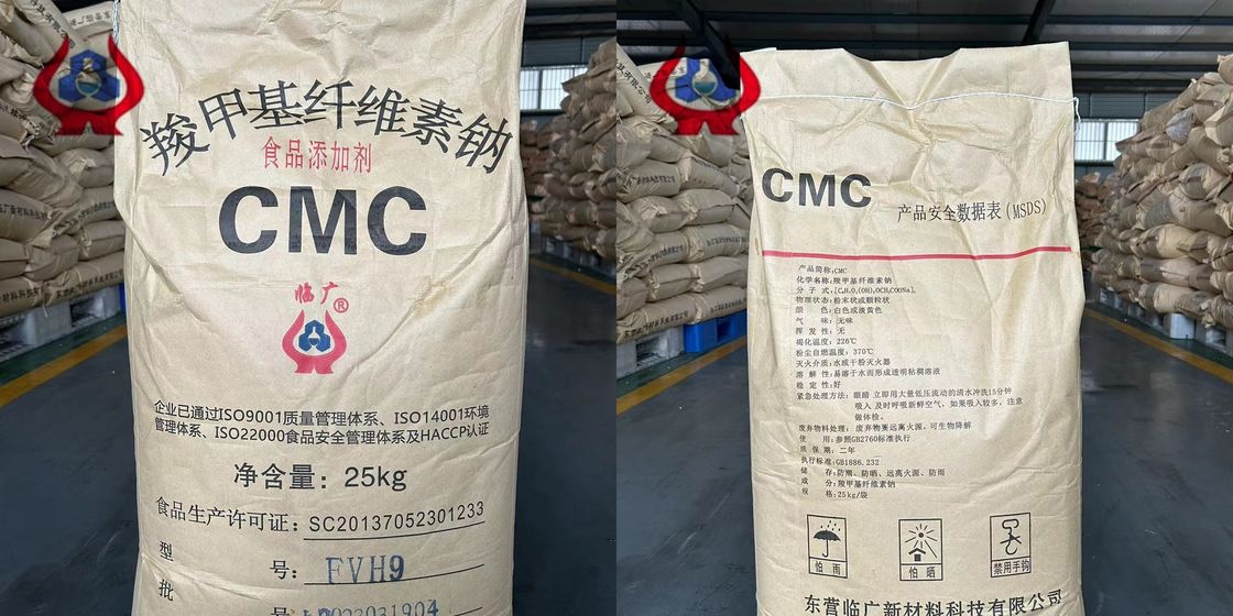Pão branco ou amarelo claro CMC pasta de dentes com viscosidade 400 MiN Estabilizadores Espessante
