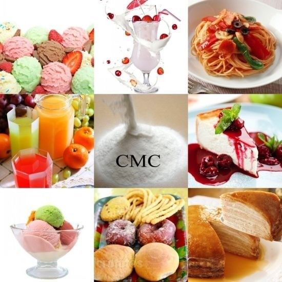 Carboximetilcelulose branca ou amarelo claro e granular de qualidade alimentar com viscosidade de 200 a 10000 mPa.s